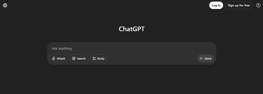 The ChatGPT-5 web app showing text and image input capabilities.
