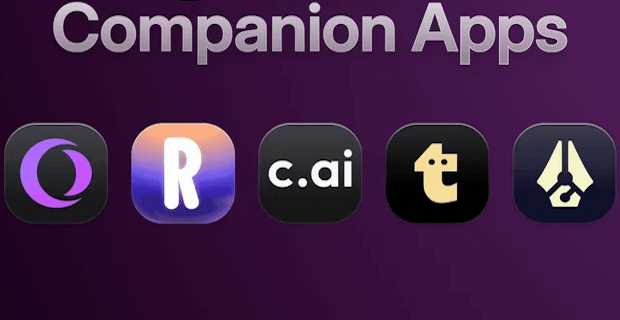 Popular AI companion apps